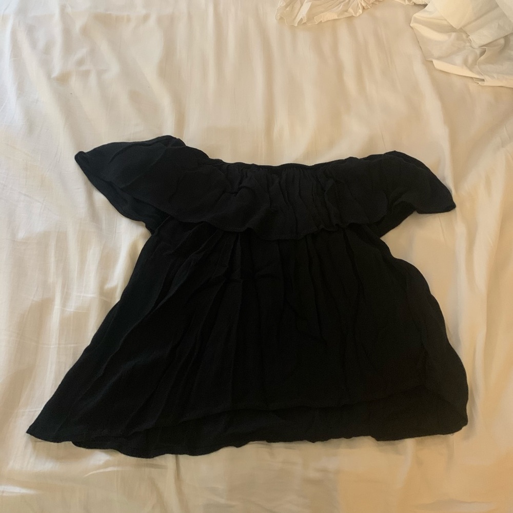 Off the shoulder black top